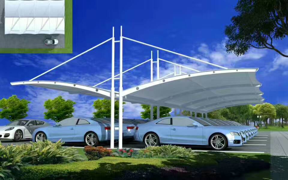 雙挑膜結(jié)構(gòu)車(chē)棚 (2)